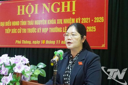 Đại biểu HĐND tỉnh Thái Nguyên tiếp xúc cử tri xã Phủ Thông