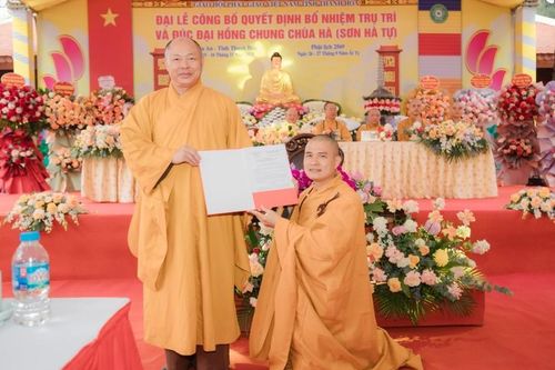 Thanh Hóa: Bổ nhiệm Đại đức Thích Nguyên Phước làm trụ trì chùa Hà