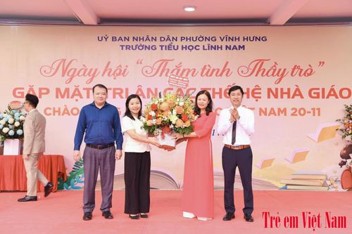 Đổi mới sáng tạo và sâu lắng tại Ngày hội 'Thắm tình thầy trò' tại Tiểu học Lĩnh Nam