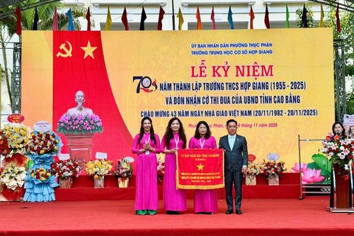 Trường THCS Hợp Giang kỷ niệm 70 năm thành lập và chào mừng Ngày Nhà giáo Việt Nam 20/11