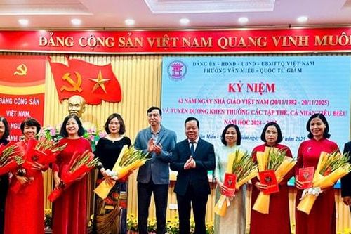 Phường Văn Miếu - Quốc Tử Giám biểu dương giáo viên tiêu biểu
