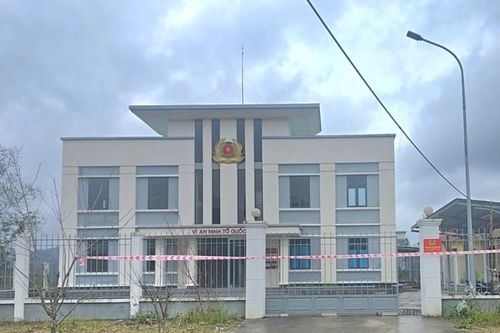 Đà Nẵng: Trụ sở Công an xã Hùng Sơn bị lún nứt sau mưa lớn