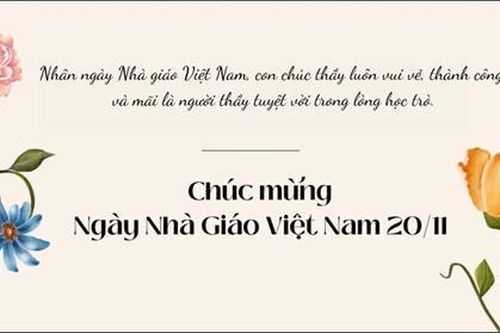 Lời chúc 20.11 trang trọng, ý nghĩa tặng thầy cô