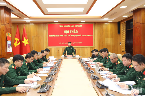 Tổng cục Hậu cần - Kỹ thuật tổ chức Hội thảo dự thảo nghị định thay thế Nghị định 76