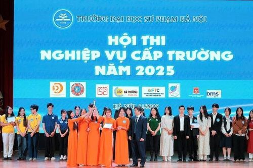 Sinh viên Trường ĐH Sư phạm Hà Nội tỏa sáng tại Hội thi Nghiệp vụ 2025