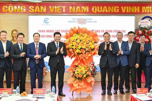 Chùm ảnh: Thứ trưởng Nguyễn Hoàng Long thăm Trường Đại học Điện lực