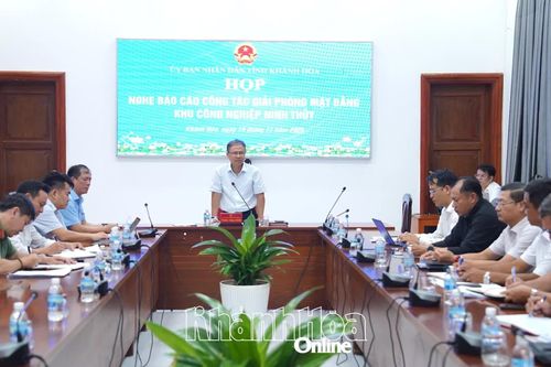 Quyết liệt giải phóng phần mặt bằng còn lại của Dự án Khu Công nghiệp Ninh Thủy