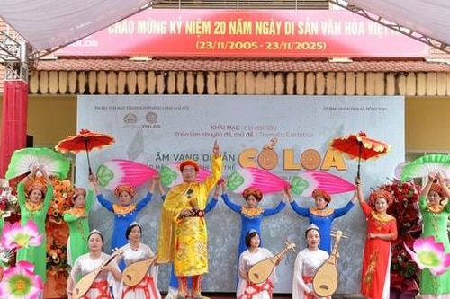 Trưng bày nhiều tư liệu quý về di sản văn hóa phi Cổ Loa'