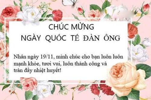 Những mẫu thiệp chúc mừng ngày Quốc tế Đàn ông 19/11 đẹp nhất 2025
