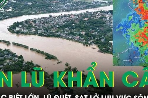 Cảnh báo rủi ro thiên tai cấp 4 do lũ đặc biệt lớn và sạt lở lưu vực sông Ba