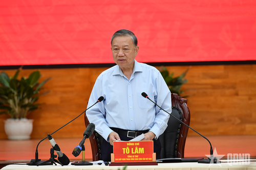 Tổng Bí thư Tô Lâm làm việc với Ban thường vụ Tỉnh ủy An Giang