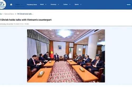 Truyền thông Algeria đưa tin đậm nét về chuyến thăm của Thủ tướng Phạm Minh Chính