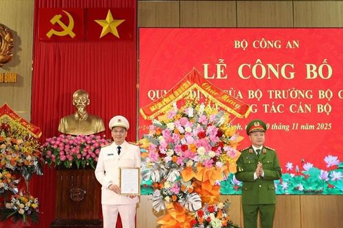 Thượng tá Cù Quốc Thắng được bổ nhiệm giữ chức vụ Giám đốc Công an tỉnh Ninh Bình