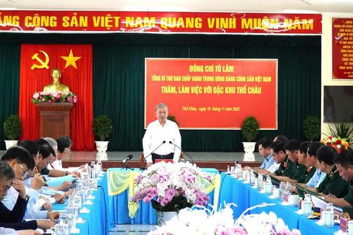 Tổng Bí thư Tô Lâm thăm và làm việc tại Đặc khu Thổ Châu