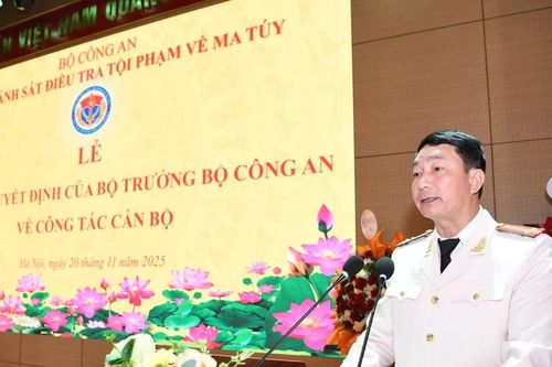 Cục Cảnh sát điều tra tội phạm về ma túy có tân Cục phó