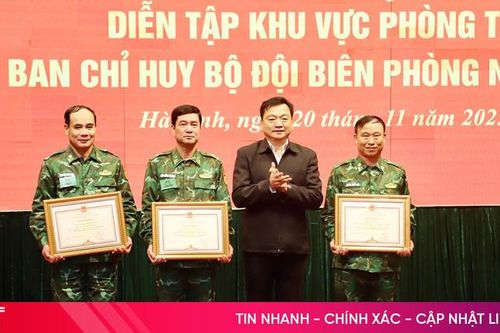 Bế mạc diễn tập khu vực phòng thủ Ban Chỉ huy Bộ đội Biên phòng