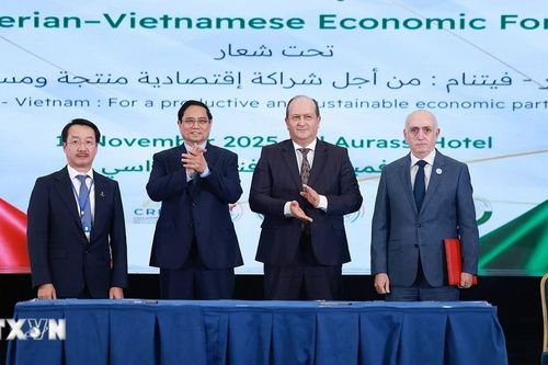 Thủ tướng Phạm Minh Chính và Thủ tướng Algeria làm việc với các doanh nghiệp