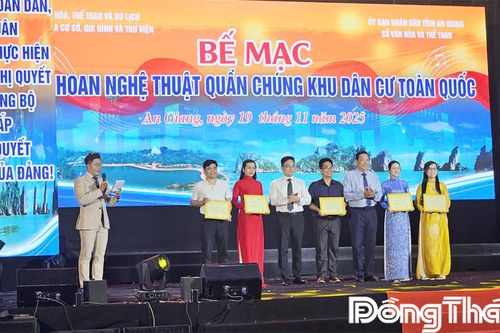 Đồng Tháp đoạt 4 giải tại Liên hoan Nghệ thuật quần chúng khu dân cư toàn quốc năm 2025