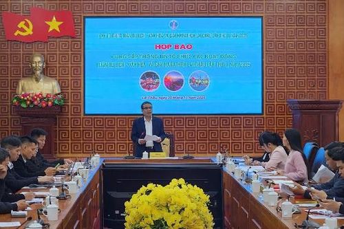 Họp báo cung cấp thông tin tổ chức các hoạt động Tuần Du lịch - Văn hóa và Giải Marathon Lai Châu lần thứ II, năm 2025