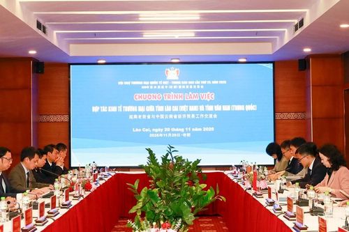 Hội đàm Hợp tác kinh tế thương mại giữa tỉnh Lào Cai (Việt Nam) và tỉnh Vân Nam (Trung Quốc)