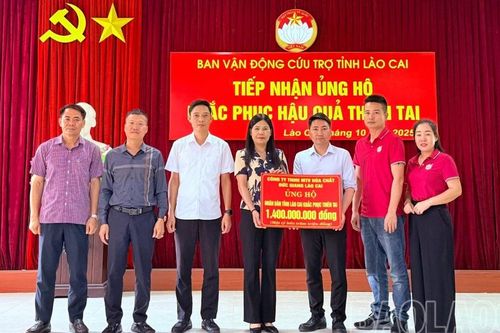 Sau 24 giờ ngày 30/11 dừng tiếp nhận ủng hộ Nhân dân tỉnh Lào Cai khắc phục thiệt hại do bão số 10 gây ra