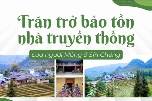 Trăn trở bảo tồn nhà truyền thống của người Mông ở Sín Chéng