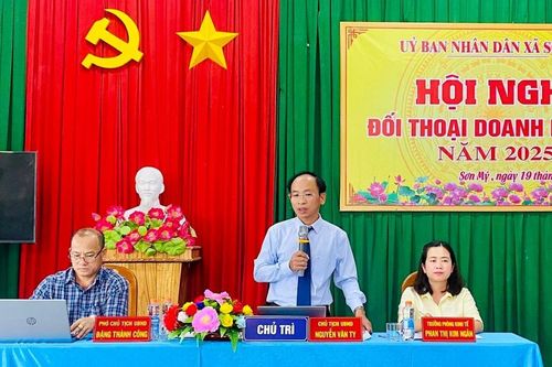Sơn Mỹ đối thoại với doanh nghiệp, thúc đẩy phát triển kinh tế địa phương