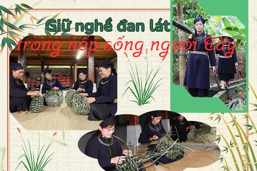 Giữ nghề đan lát trong nếp sống người Tày