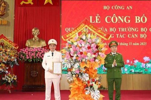 Ninh Bình: Bổ nhiệm Giám đốc Công an tỉnh