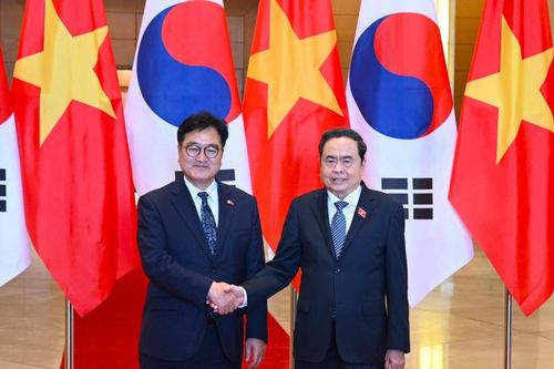 Chủ tịch Quốc hội Trần Thanh Mẫn đón, hội đàm với Chủ tịch Quốc hội Hàn Quốc