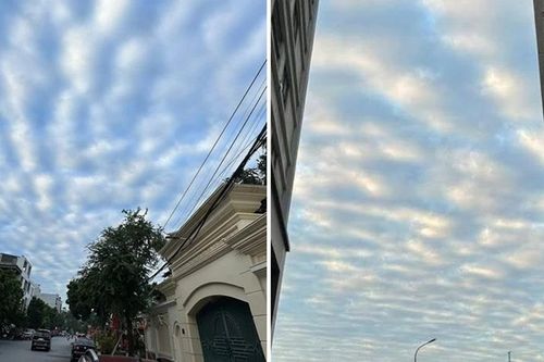 Liên tục xuất hiện mây gợn sóng ở Thủ đô Hà Nội: Báo hiệu gì về thời tiết?