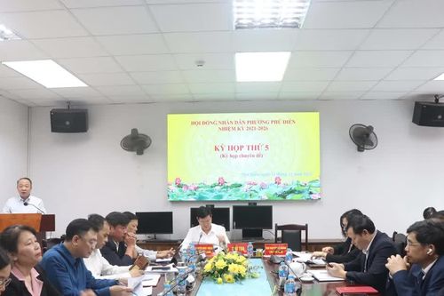 Kỳ họp chuyên đề HĐND phường Phú Diễn thông qua 4 Nghị quyết quan trọng