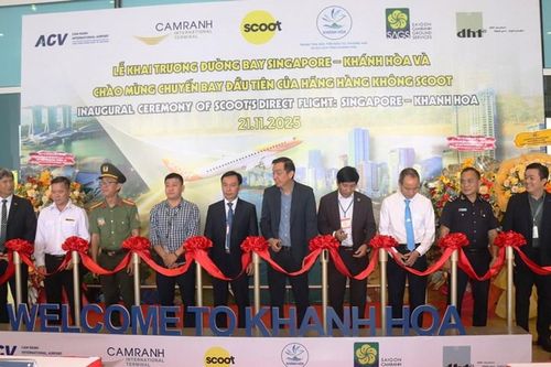 Khánh Hòa: Khai trương đường bay thẳng Singapore – Cam Ranh