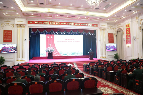 Tổng cục Công nghiệp Quốc phòng tổ chức tập huấn công tác quân sự