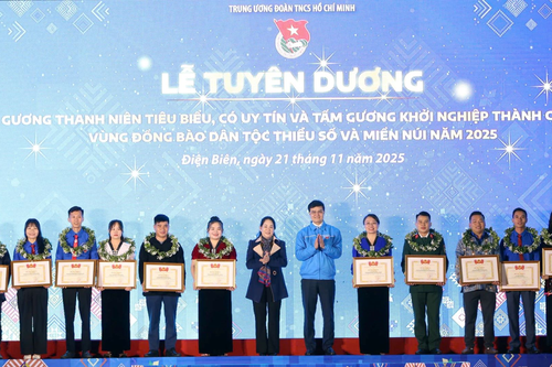 Tuyên dương 36 thanh niên dân tộc thiểu số tiêu biểu và tấm gương khởi nghiệp thành công