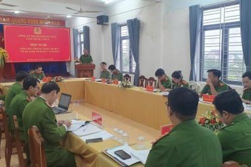 Công an các xã trong Cụm thi đua số 12 hoàn thành tốt nhiệm vụ được giao