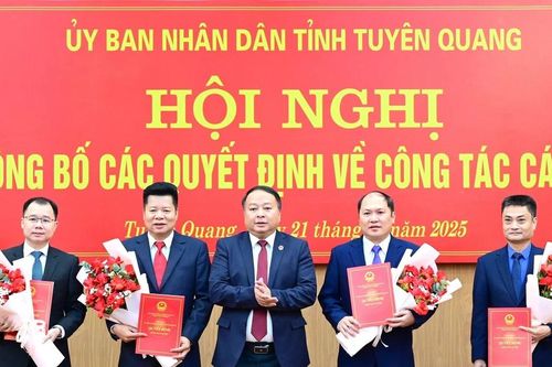 Điều động, bổ nhiệm nhiều vị trí cán bộ lãnh đạo ở Tuyên Quang