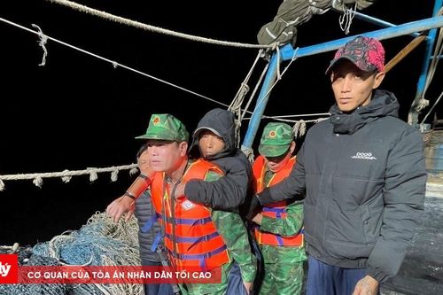 Đồn Biên phòng Cát Bà ứng cứu thuyền viên bị nạn trong đêm