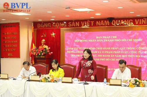 Ban Pháp chế Hội đồng nhân dân thành phố làm việc với VKSND TP Hồ Chí Minh