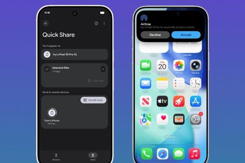 Điện thoại Android đã có thể AirDrop thẳng tới iPhone, khởi đầu với Pixel 10