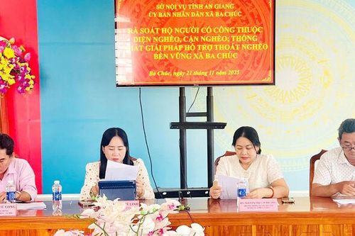 Xã Ba Chúc không còn hộ có công với cách mạng thuộc diện nghèo