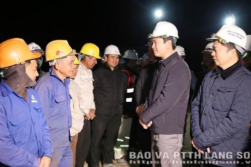 Chủ tịch UBND tỉnh Lạng Sơn: Thăm, động viên các đơn vị thi công 2 dự án đường giao thông trọng điểm