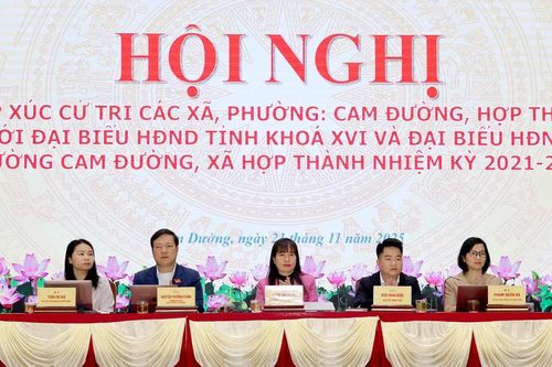 Tổ đại biểu số 10 HĐND tỉnh tiếp xúc cử tri Hợp Thành, Cam Đường