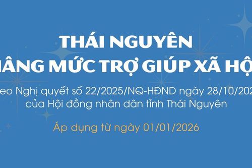 Quy định mức chuẩn trợ giúp xã hội, mức trợ giúp xã hội tại Thái Nguyên