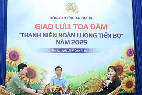 Công an An Giang tổ chức tọa đàm và giới thiệu việc làm cho thanh niên hoàn lương