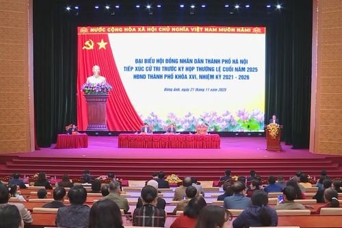 Đại biểu HĐND TP. Hà Nội tiếp xúc cử tri 5 xã