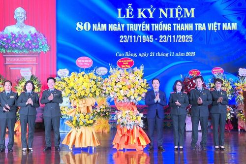 Chủ tịch UBND tỉnh Lê Hải Hòa dự Lễ kỷ niệm 80 năm Ngày truyền thống Thanh tra Việt Nam (23/11/1945 - 23/11/2025)