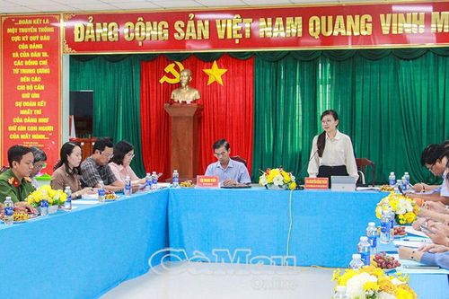 Tổ công tác số 3 làm việc tại phường Láng Tròn và xã Khánh Hưng