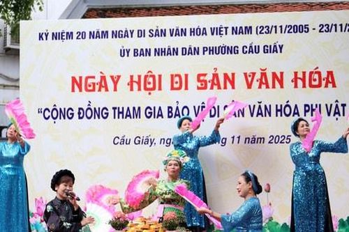 Gìn giữ và phát huy di sản văn hóa trong cộng đồng dân cư Cầu Giấy