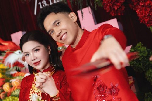 Bên trong lễ cưới 'cô chủ tiệm vàng' và tiền vệ tuyển Việt Nam